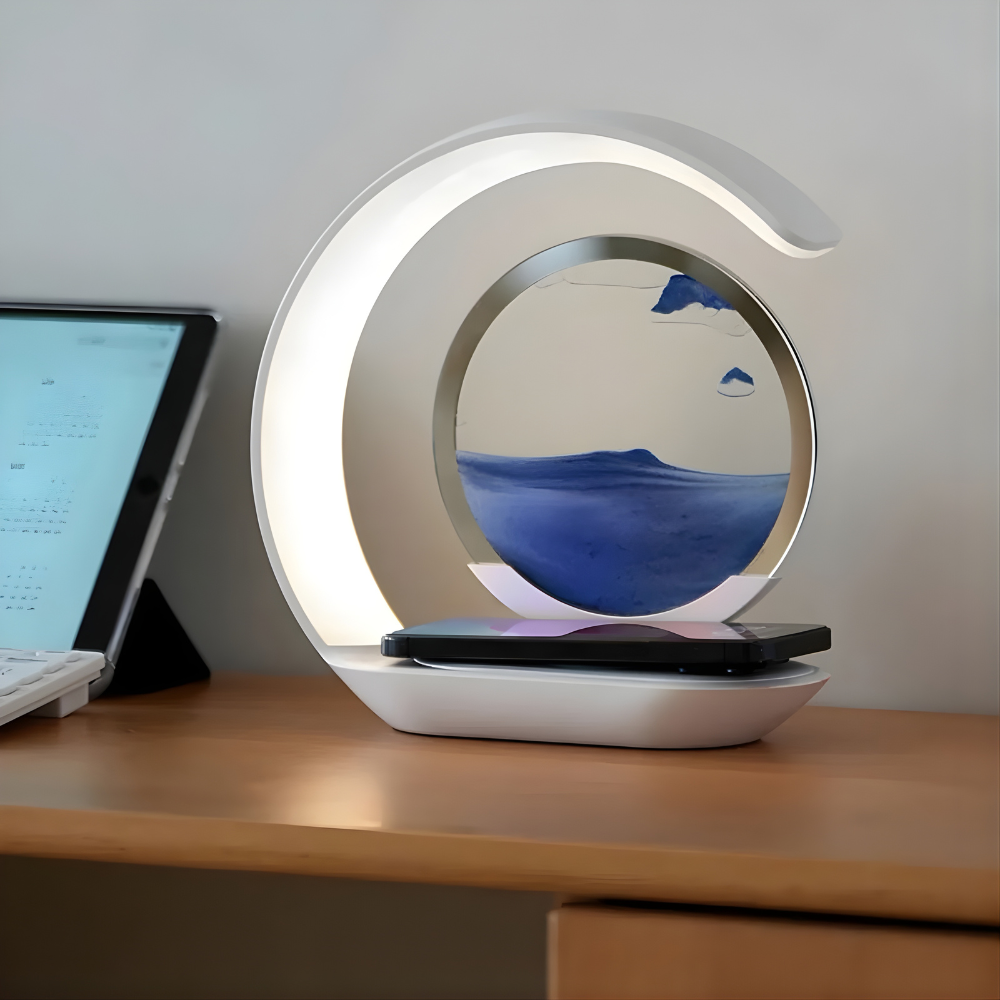 Quicksand Lamp Wireless Charging 3D