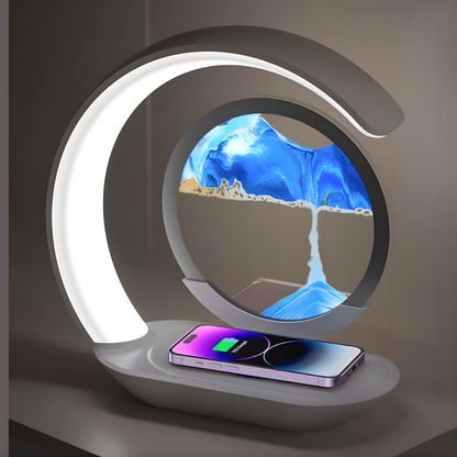 Quicksand Lamp Wireless Charging 3D